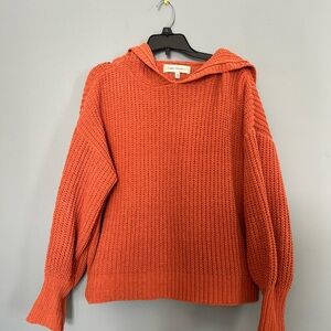 Urban Outfitters Vibrant Orange Cowl Neck Sweater